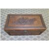 Image 2 : Carved Wooden Chest w/ Asian Ship Design & Metal Clasp 41" x 20" x 22" Ht