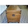 Image 19 : Wooden Chest w/ Removable Base & Metal Hardware 37" x 20" x 26" Ht