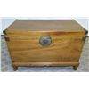Image 1 : Wooden Chest w/ Removable Base & Metal Hardware 37" x 20" x 26" Ht