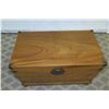 Image 2 : Wooden Chest w/ Removable Base & Metal Hardware 37" x 20" x 26" Ht