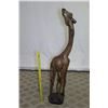 Image 2 : Tall Carved Wooden Giraffe w/ Baby, 56" High