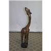 Image 3 : Tall Carved Wooden Giraffe w/ Baby, 56" High