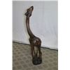 Image 8 : Tall Carved Wooden Giraffe w/ Baby, 56" High