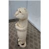 Image 4 : Tall Carved Painted Wood Cat Figure, Approx. 56" Tall