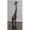 Image 1 : Very Tall Carved Wooden Giraffe, Approx. 6-Ft Tall