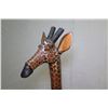 Image 3 : Very Tall Carved Wooden Giraffe, Approx. 6-Ft Tall