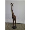 Image 7 : Very Tall Carved Wooden Giraffe, Approx. 6-Ft Tall