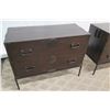 Image 9 : Pair of Double-Drawer Side Tables 36" x 16" x 28.5" Ht