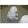 Image 6 : Qty 2 Guardian Foo Dog Statues 20" x 14" x 27" Tall
