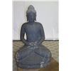 Image 2 : Seated Buddha Statue, Solid Stone, 28" Base Dia., 42" Tall (Very Heavy)