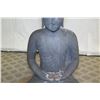 Image 5 : Seated Buddha Statue, Solid Stone, 28" Base Dia., 42" Tall (Very Heavy)