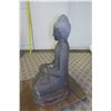 Image 7 : Seated Buddha Statue, Solid Stone, 28" Base Dia., 42" Tall (Very Heavy)