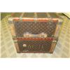 Image 45 : Vintage Louis Vuitton Monogram Depose Armoire Trunk w/ Initials M.H. 44" x 22" x 22"H
