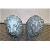 Image 13 : Pair of Lions, Metal Cast w/ Patina, Approx. 32" Tall
