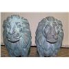 Image 24 : Pair of Lions, Metal Cast w/ Patina, Approx. 32" Tall