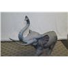 Image 3 : Very Large Metal Cast Elephant w/ Patina, Approx. 63" Long, 4.75-Ft Tall