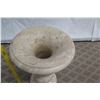 Image 2 : Solid Natural Stone Planter (2 pcs), 23" Dia, 32" H