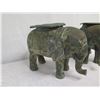 Image 3 : Qty 2 Saddled Elephant Plant Stands, Cast Metal 22"L x 16"H