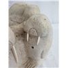 Image 13 : Porous Natural Stone Carved Walrus 8"H (synthetic tusk was repaired)