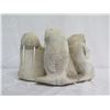 Image 5 : Porous Natural Stone Carved Walrus 8"H (synthetic tusk was repaired)