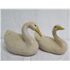 Image 1 : Qty 2 Ceramic Swans 9" Tall