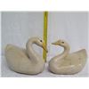 Image 22 : Qty 2 Ceramic Swans 9" Tall