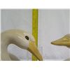Image 23 : Qty 2 Ceramic Swans 9" Tall