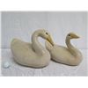 Image 8 : Qty 2 Ceramic Swans 9" Tall