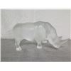 Image 2 : Lalique Frosted Rhinoceros 6" High