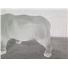 Image 6 : Lalique Frosted Rhinoceros 6" High