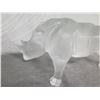 Image 8 : Lalique Frosted Rhinoceros 6" High