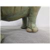 Image 14 : Glazed Clay/Ceramic Rhinoceros 6.5" High