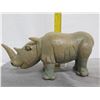 Image 15 : Glazed Clay/Ceramic Rhinoceros 6.5" High