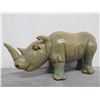 Image 2 : Glazed Clay/Ceramic Rhinoceros 6.5" High