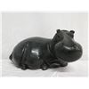 Image 2 : Dark Green Hippopotamus, Solid Natural Stone (Granite?), Signed 'S. Chatsama' 5" High