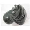 Image 8 : Dark Green Hippopotamus, Solid Natural Stone (Granite?), Signed 'S. Chatsama' 5" High