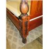 Image 10 : Custom Koa Carved King Four-Poster Bed w/ Hawaii Coat of Arms Motif  (Mattress Not Included)