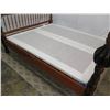 Image 11 : Custom Koa Carved King Four-Poster Bed w/ Hawaii Coat of Arms Motif  (Mattress Not Included)