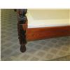 Image 18 : Custom Koa Carved King Four-Poster Bed w/ Hawaii Coat of Arms Motif  (Mattress Not Included)