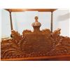 Image 35 : Custom Koa Carved King Four-Poster Bed w/ Hawaii Coat of Arms Motif  (Mattress Not Included)