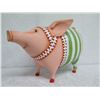 Image 1 : Pig in Costume w/ Maker's Mark, Resin or Composite Material, 17" Tall