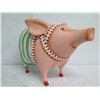 Image 6 : Pig in Costume w/ Maker's Mark, Resin or Composite Material, 17" Tall