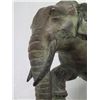 Image 25 : Saddled Elephant on Platform, 18" H, Resin or Composite Material (small piece broke off back piece)