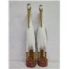 Image 2 : Qty 2 Tall Carved Pelicans 20" Tall