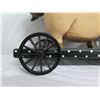 Image 11 : Qty 2 Williraye Studio Wheeled Carts w/ Pig & Cow WW1422/WW1423  8" High