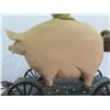 Image 15 : Qty 2 Williraye Studio Wheeled Carts w/ Pig & Cow WW1422/WW1423  8" High