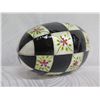 Image 2 : Glazed Checkered Egg Trinket Box w/ Removable Lid 5"H