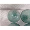 Image 3 : Qty 10 Small Japanese Glass Fishing Floats Approx. 3-5" Diameter