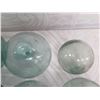 Image 5 : Qty 10 Small Japanese Glass Fishing Floats Approx. 3-5" Diameter