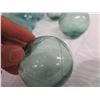 Image 12 : Qty 8 Vintage Small Japanese Glass Fishing Floats Approx. 3-5" Diameter